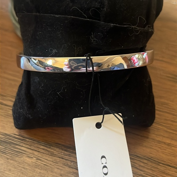 Coach Open Circle Hinged Bangle - Picture 5 of 11